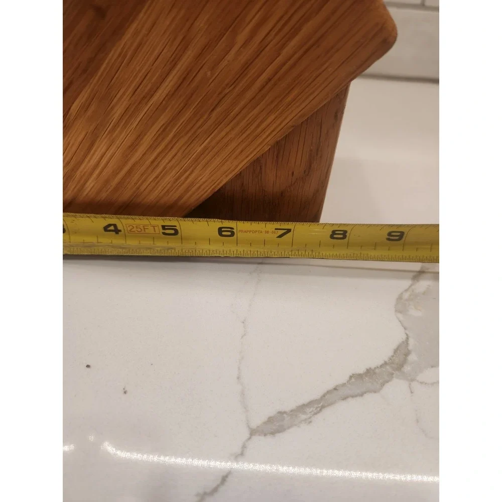 Cutco 5 Slot‎ Knife Block Wood Oak - Made in the USA Used. Block Only
